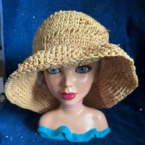 Summer Ladies Sun Beach Straw Hat Floppy Foldable Narrow Brim Womens Gardening